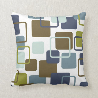 Modern Eames Rectangles 1 Throw Pillow