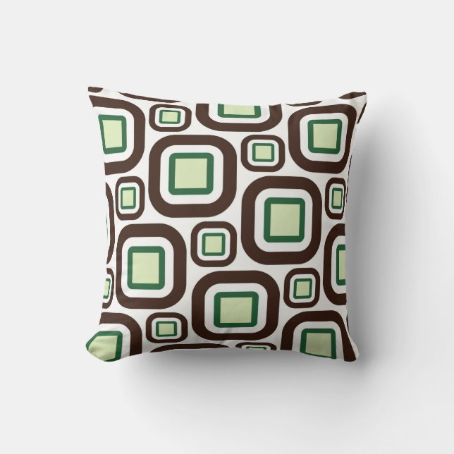 Modern Eames Rectangles 26 Throw Pillow (Front)