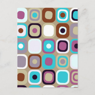 Modern Eames Rectangles 33 Postcard