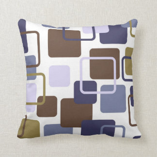 Modern Eames Rectangles 5 Throw Pillow
