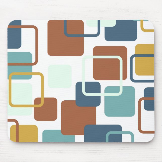 Modern Eames Rectangles 6 Mouse Pad (Front)