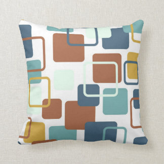Modern Eames Rectangles 6 Throw Pillow