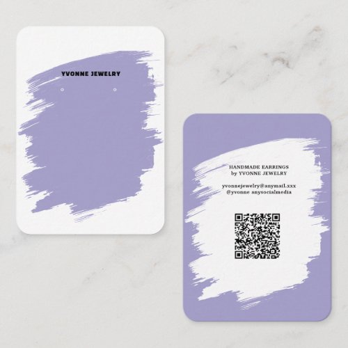 Modern Earring Display  Business Card
