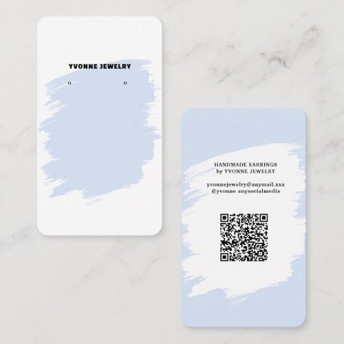 Modern Earring Display Business Card