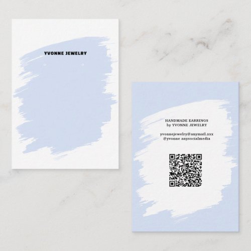 Modern Earring Display Business Card