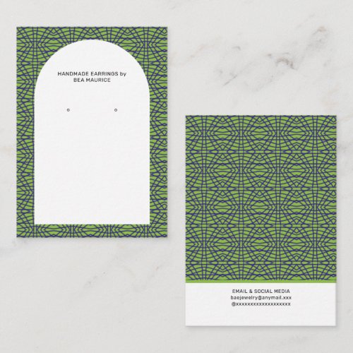 Modern Earring Display Holder Business Card