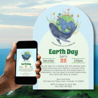 Modern Earth Day Event Blue Whale