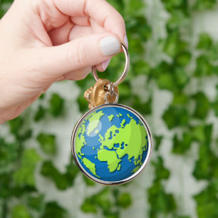 Modern Earth Globe Map – Wanderlust Travel Gift Keychain