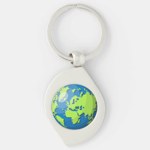 Modern Earth Globe Map – Wanderlust Travel Gift Keychain