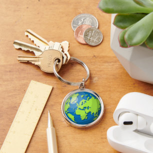 Modern Earth Globe Map – Wanderlust Travel Gift Keychain