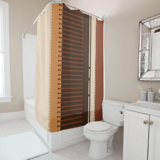 Modern Earth Tone – Minimalist Bathroom Décor Shower Curtain