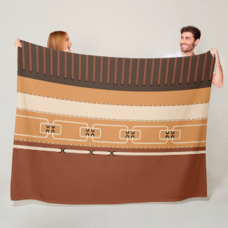 Modern Earth Tone – Minimalist Cozy Home Décor Fleece Blanket