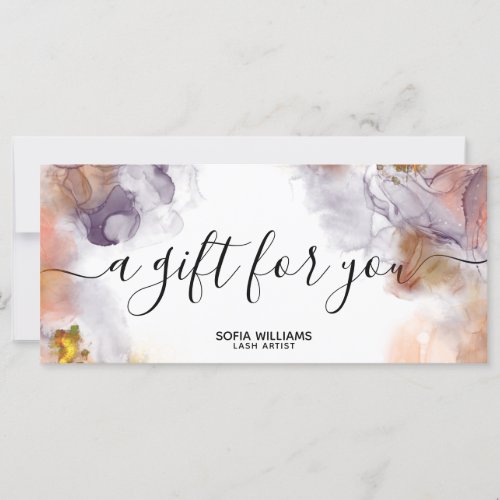 Modern Earth Tones Certificate Gift Card Add Logo