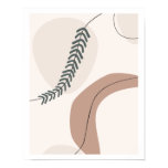 Modern Earth Tones Contemporary Art Poster