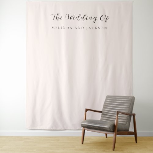 Modern Earthy Neutral Wedding Tapestry