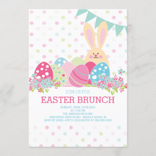 Modern Easter Brunch Dinner Party Invitation