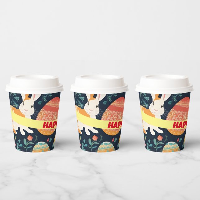 Modern Easter Bunny Collection Paper Cups (Multi)