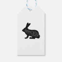 Modern Easter Bunny Gift Tag | Happy Easter