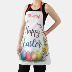 Modern Easter Eggs Beautiful Collection Apron
