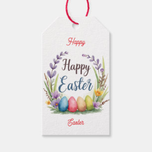 Modern Easter Eggs Beautiful Collection Gift Tags