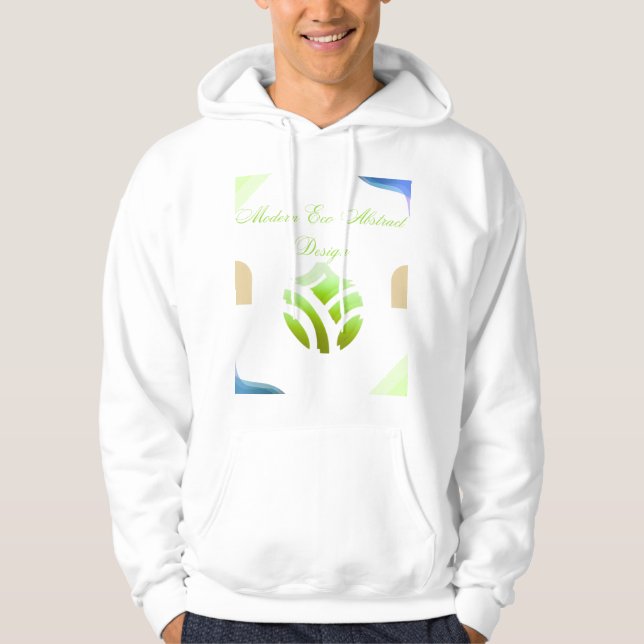 Modern Eco Abstract Design Hoodie (Front)