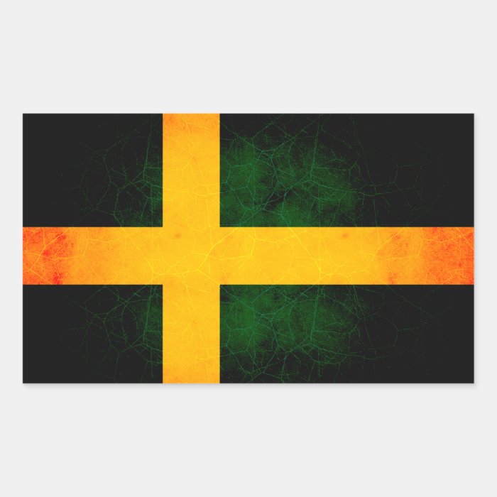 Modern Edgy Swedish Flag Sticker