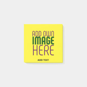 MODERN EDITABLE BRIGHT YELLOW IMAGE TEXT TEMPLATE POST-IT NOTES
