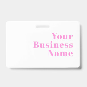 Modern Editable Business Name or First & Last Name Badge