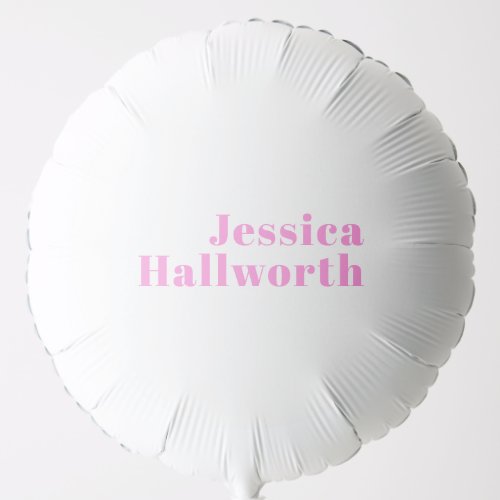 Modern Editable Business Name or First  Last Name Balloon