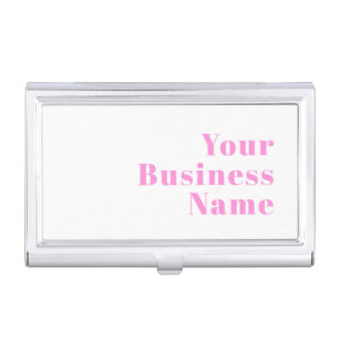 Modern Editable Business Name or First & Last Name Card Case