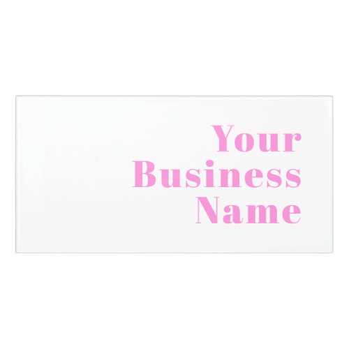Modern Editable Business Name or First  Last Name Door Sign