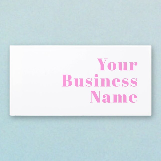 Modern Editable Business Name or First & Last Name Door Sign (Creator Uploaded)