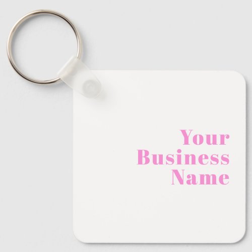 Modern Editable Business Name or First  Last Name Keychain