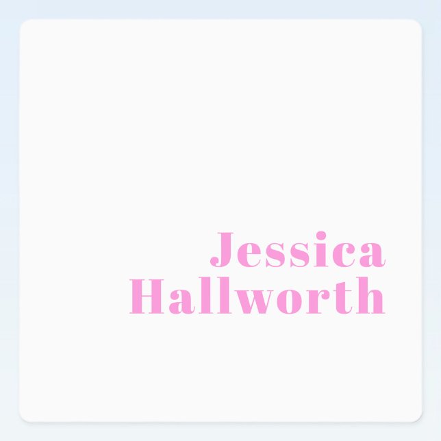 Modern Editable Business Name or First & Last Name Labels (Creator Uploaded)