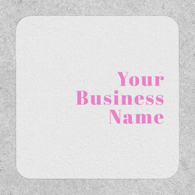 Modern Editable Business Name or First & Last Name Patch (Front)