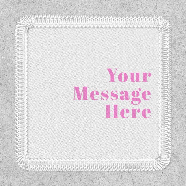 Modern Editable Business Name or First & Last Name Patch (Front)