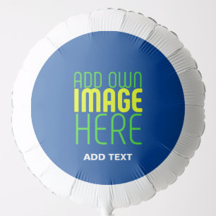 MODERN EDITABLE COBALT BLUE IMAGE TEXT TEMPLATE BALLOON