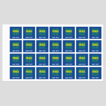 MODERN EDITABLE COBALT BLUE IMAGE TEXT TEMPLATE KIDS' LABELS
