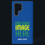 MODERN EDITABLE COBALT BLUE IMAGE TEXT TEMPLATE SAMSUNG GALAXY S22 ULTRA CASE<br><div class="desc">THIS IS A DESIGN FITTING FOR CUSTOMERS.YOU CAN CHANGE, RESIZE OR ADD LOGO, PHOTO, TEXT AND COLOURS THE WAY YOU WANT.THANK YOU.</div>