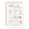 Modern Editable Color Bridesmaid Proposal Info car