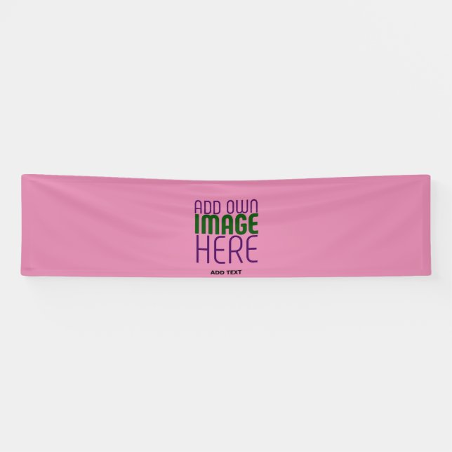 MODERN EDITABLE CUTE HOT PINK IMAGE TEXT TEMPLATE BANNER (Horizontal)
