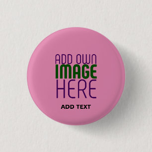 MODERN EDITABLE CUTE HOT PINK IMAGE TEXT TEMPLATE BUTTON