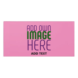 MODERN EDITABLE CUTE HOT PINK IMAGE TEXT TEMPLATE DOOR SIGN