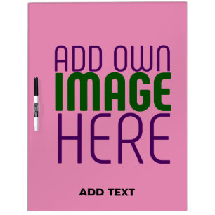 MODERN EDITABLE CUTE HOT PINK IMAGE TEXT TEMPLATE DRY ERASE BOARD