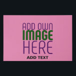 MODERN EDITABLE CUTE HOT PINK IMAGE TEXT TEMPLATE FAUX CANVAS PRINT<br><div class="desc">THIS IS A DESIGN FITTING FOR CUSTOMERS.YOU CAN CHANGE, RESIZE OR ADD LOGO, PHOTO, TEXT AND COLOURS THE WAY YOU WANT.THANK YOU.</div>
