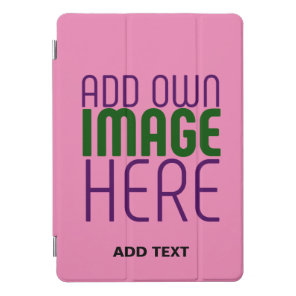 MODERN EDITABLE CUTE HOT PINK IMAGE TEXT TEMPLATE iPad PRO COVER