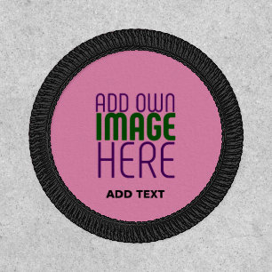 MODERN EDITABLE CUTE HOT PINK IMAGE TEXT TEMPLATE PATCH