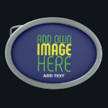 MODERN EDITABLE CUTE NAVY BLUE IMAGE TEXT TEMPLATE BELT BUCKLE<br><div class="desc">THIS IS A DESIGN FITTING FOR CUSTOMERS.YOU CAN CHANGE, RESIZE OR ADD LOGO, PHOTO, TEXT AND COLOURS THE WAY YOU WANT.THANK YOU.</div>