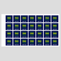 MODERN EDITABLE CUTE NAVY BLUE IMAGE TEXT TEMPLATE KIDS' LABELS