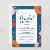 Modern Editable Floral Bridal shower Invitation (Front)